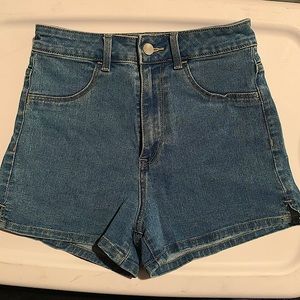 H&M high waist denim shorts